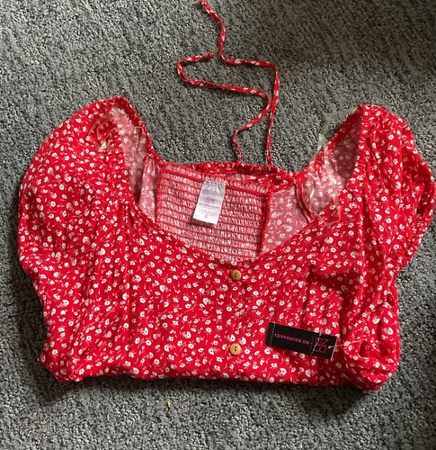 Blusa margherita rossa senza confini taglia X L 15-17 - Foto 2 di 4