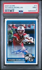 2025 Score Rookie Signatures Tetairoa McMillan RC Auto PSA 9 #17