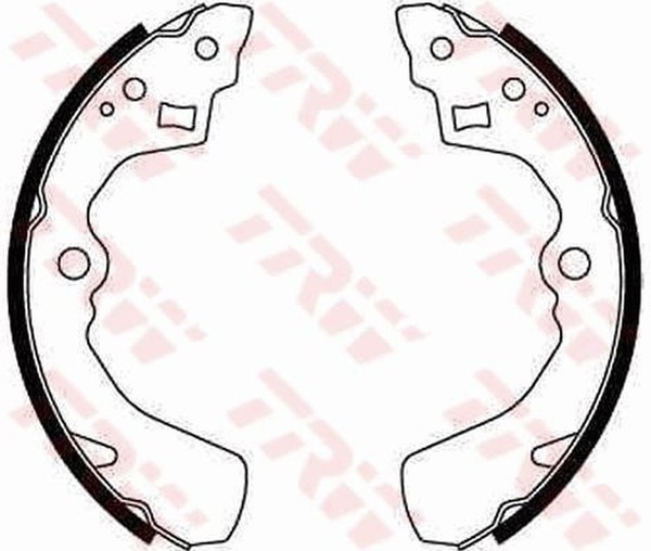 Bremsbackensatz Hinterachse FüR Suzuki Daihatsu Rover Subaru Liana SchräGheck-image