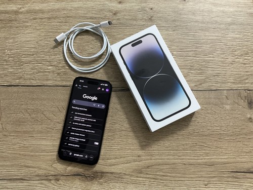 iPhone 14 Pro 128GB; Schwarz (Entsperrt); Top Optischer Zustand; Alter Akku