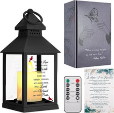 Sympathy Gifts for Loss of Loved One, Bereavement Memorial Lanterns with Card -