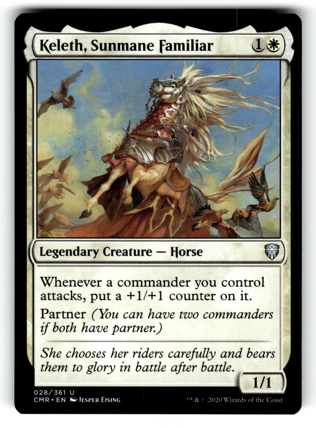 Keleth, Sunmane Familiar 28 Uncommon Commander Legends Magic: The Gathering NM