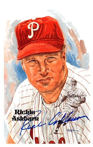 1996 Perez-Steele Hall of Fame Series 13 Richie Ashburn Signed Autograph /10000