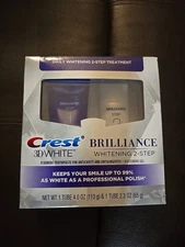 Crest 3D White Brilliance 2 Step Kit – Toothpaste 4oz + Whitening Gel (J46)