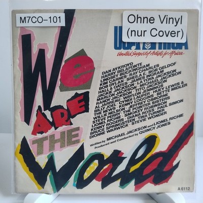 USA For Africa   We Are The World, 7'' Cover (ohne Vinyl) (OV/G), M7CO-101