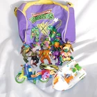 VTG Lot  TMNT Action Figures 1988-1992 Raft Scooter Mirage Playmates Duffel Wak