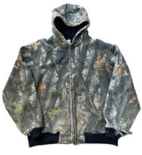 Vtg Carhartt Realtree Camo Active Jacket XL USA Made Distressed 90s Y2K J143 CMO
