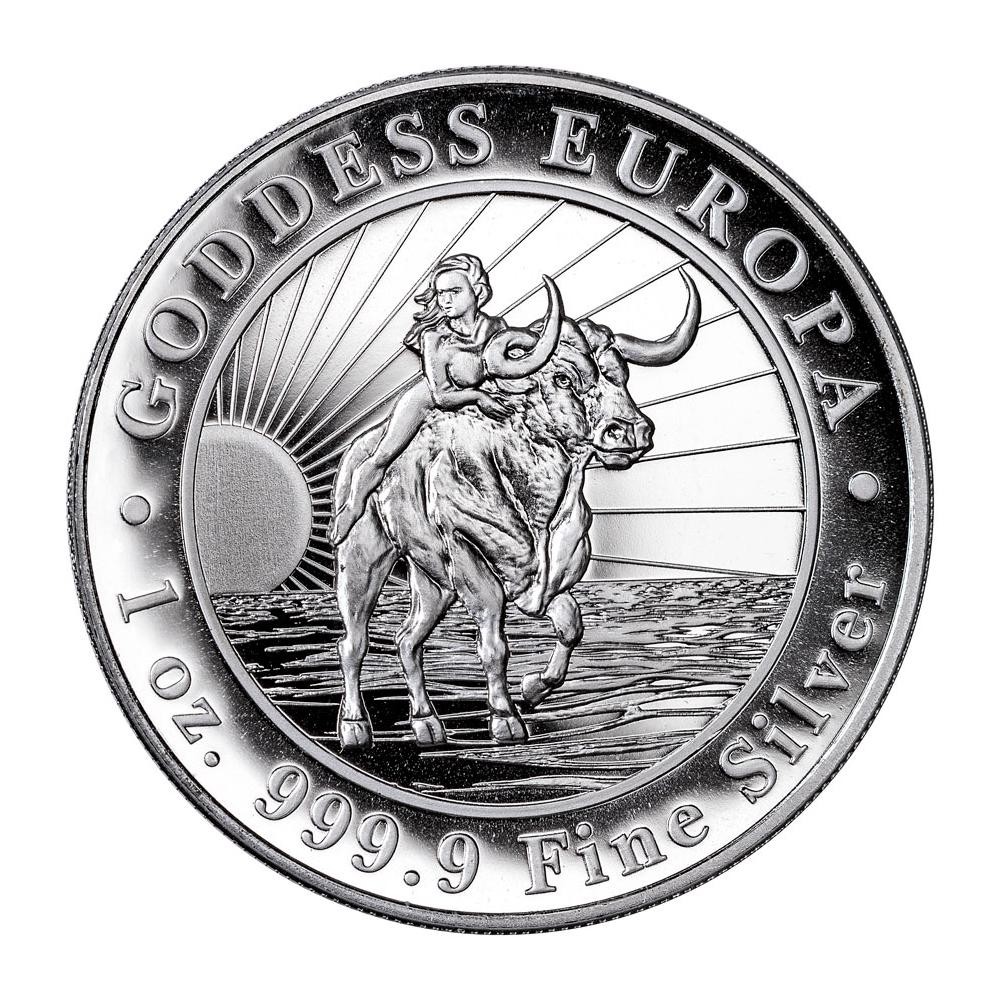 コレクション Goddess Europa 1 oz 999.9 Fine Silver Co 2023 1 Kilo Republic of Chad Goddess Europa Silver Coin l JM