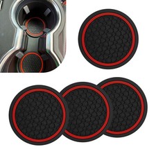 4PCS Car Cup Coasters, 2.75 Inch Cup Holder Coaster, Non-Slip Insert Auto Dri...