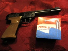Vintage Crossman Air Gun Model 1600 Powermatic CO2 BB Pistol w/15 Co2 Cartridges