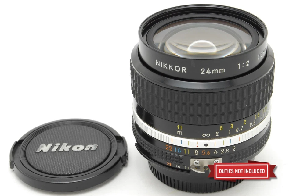 [Excelente COMO NUEVO] NIKON Ai-s Ais NIKKOR 24mm F/2 SLR Lente Gran Angular Montaje F de JAPÓN Foto 2 de 4