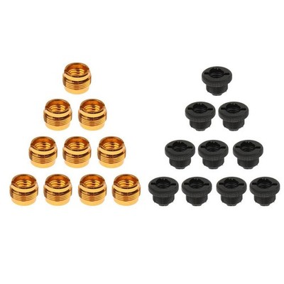 10x Mikrofon Clip Schrauben Gewinde Adapter 3/8\'' auf 5/8\''