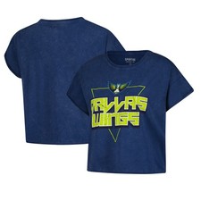 Women's Sportiqe Navy Dallas Wings Rock N Roll Collection Gwen Mineral Wash