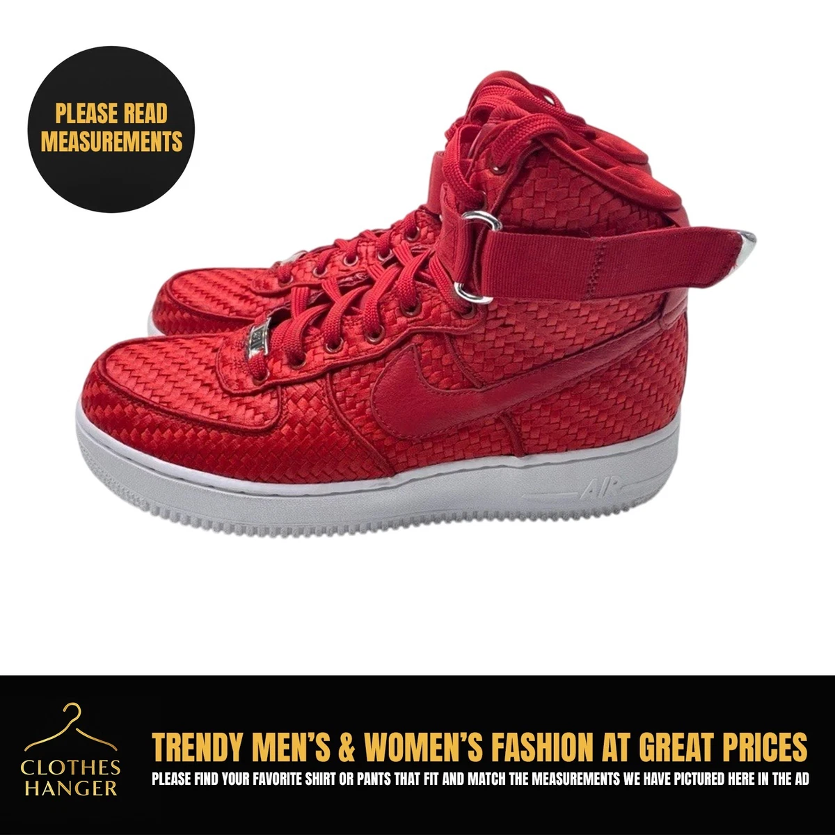 Nike Air Force 1 '07 LV8 Woven High Gym Red for Sale