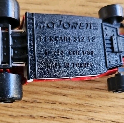 Vintage Majorette Ferrari 312 T2 France 1/50 Scale Diecast Formula