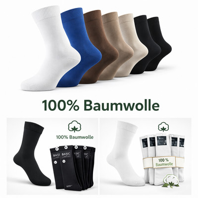 Herren Baumwollsocken 100% Baumwolle Kellnersocken Arbeitssocken Arztsocken   C