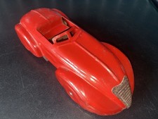 Wyandotte Red Pressed Steel Art Deco large Speedster car.25CM/10 inches - 1930?s