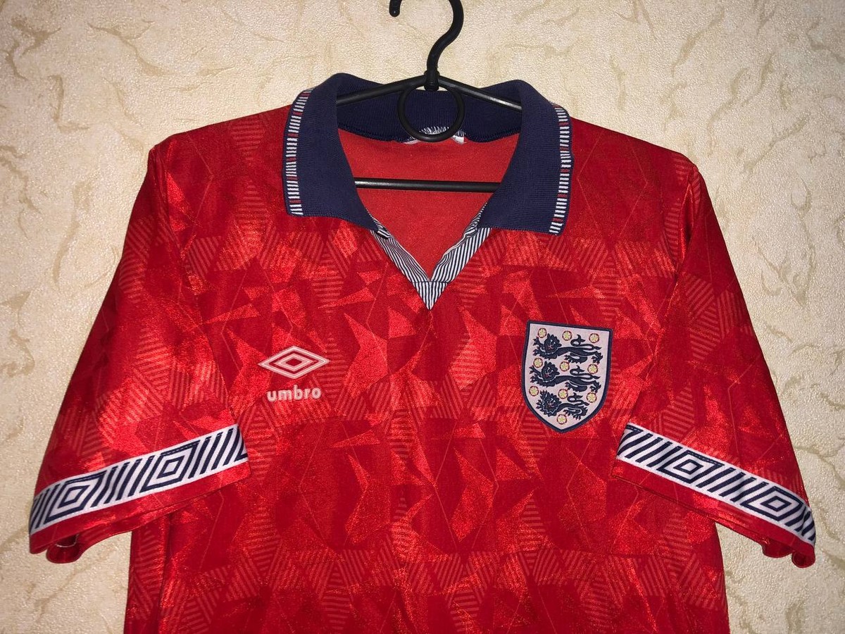 England Away Football shirt rare vintage jersey 1990-1993