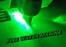 SUPER GREEN GARBOARD LED BOAT DRAIN PLUG LIGHT 1000 LUMENS 1/2" NPT UNDERWATER 