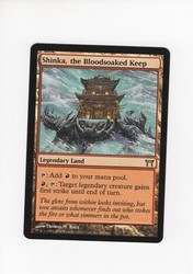 Shinka, the Bloodsoaked Keep - Champions of Kamigawa #282 Rare