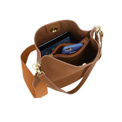 Womens Bucket Bags Fashion Shoulder Handbag Large Capacity Tote Crossbody Bags - Picture 3 of 10