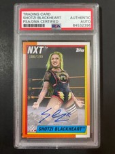 Shotzi Blackheart Signed 2021 Topps Heritage WWE Autograph Card PSA DNA Slabbed