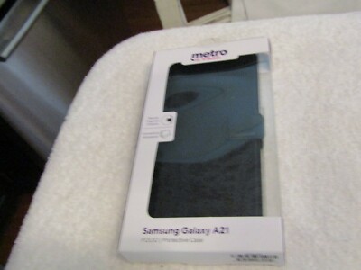 T Mobile Metro Samsung Galaxy A21 Folio Protective Case NEW LWS2689
