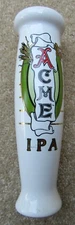 Acme IPA Ceramic Beer Ale Tap Handle Bar Pub Minor Wear