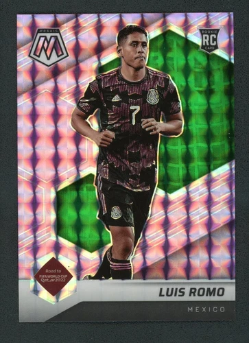 2021-22 LUIS ROMO 48/49 PANINI MOSAIC FIFA ROAD TO WORLD CUP PURPLE ROOKIE RC#23