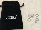And Hoops With Cz-Silver New Modrsa Threadless Nose-Ear-Lip Studs
