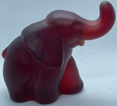 LAST ONE Mosser Glass RUBY RED SATIN Elephant RETIRED SOLDOUT@MSSR FREESHIP
