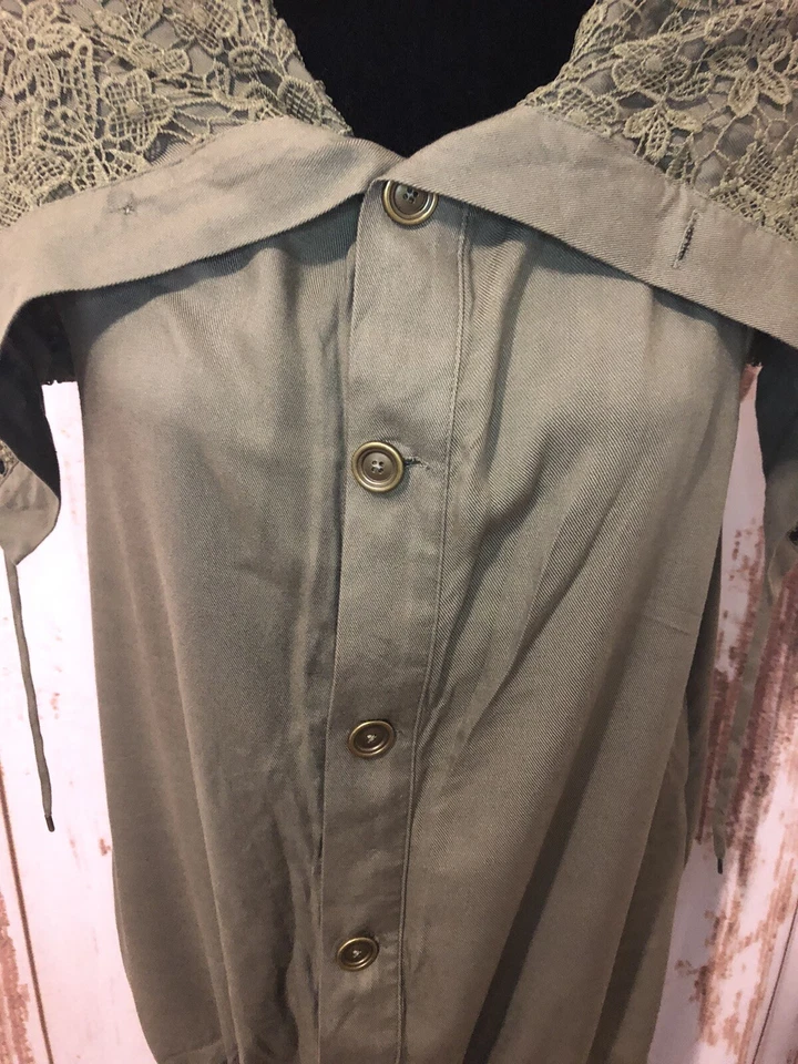 Chaleco Matilda Jane Ambicious You para mujer capa de encaje verde para mujer talla XS Foto 3 de 4