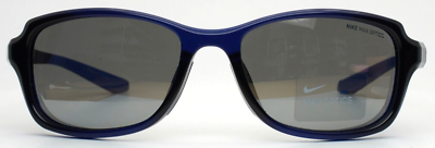 NIKE Breeze CT8031 410 Navy Womens Wrap Mirror Sunglasses 57  display picture 2