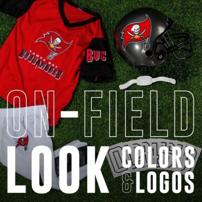 Tampa Bay Buccaneers Kids NFL 7pc Deluxe Football Uniform Set