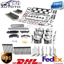 Vr6 3.6l Engine Overhaul Rebuild Kit - Pistons Bearings For Porsche Audi Vw