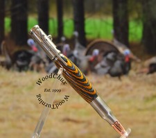 Penna penna fatta a mano scrittura Spectraply legno bullone azione VEDI VIDEO 1527