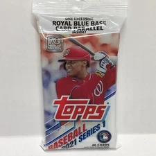 2021 Topps Baseball Value Pack New Sealed 40 Cards 1 Blue Parallel- Tarik Skubal