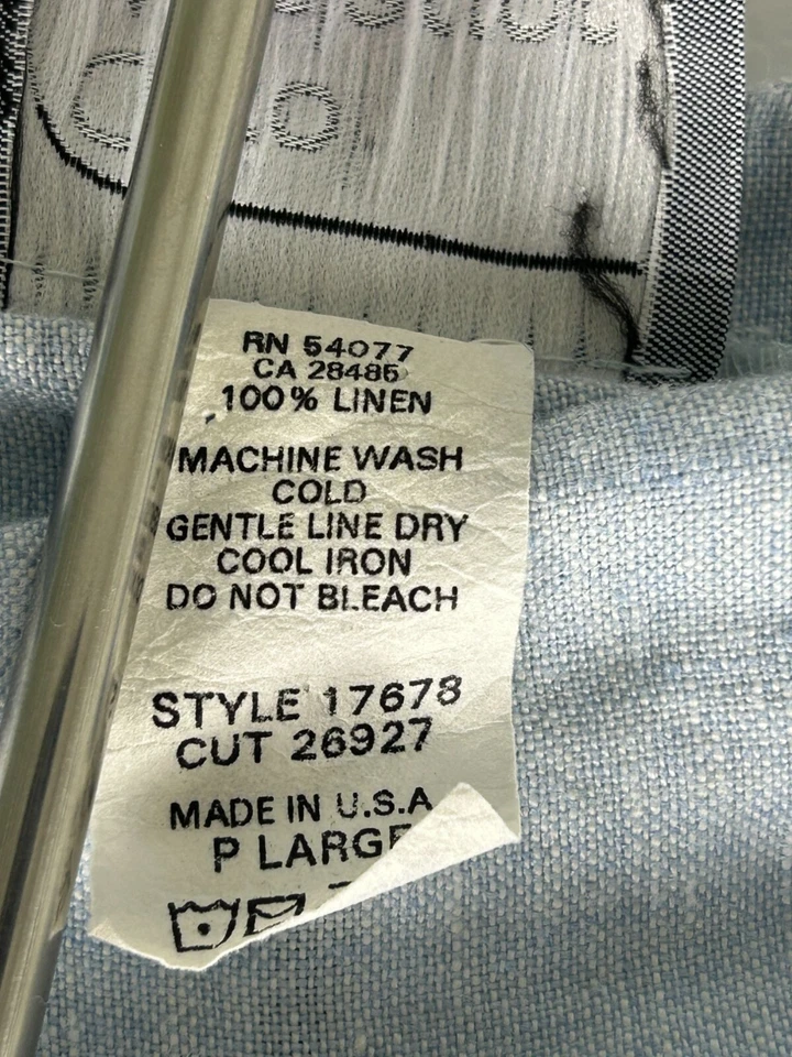 Conjunto de Vestido Carol Anderson Lino Cárdigan Mujer LP Petite Azul 2 Piezas Bordado Foto 4 de 4