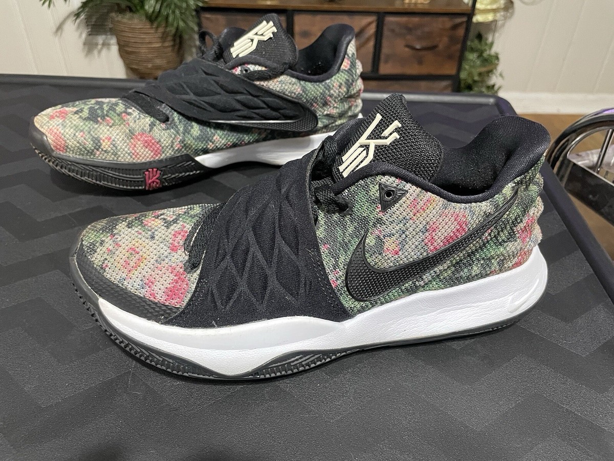 Nike Kyrie 1 Low Mens Basketball Shoes Sz 8.5 Black Floral Fits