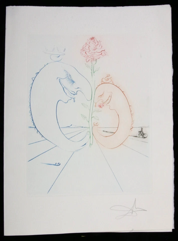 Grabado SALVADOR DALI Babaouo L'Espoir Firmado Doble Página 1978 BFK Rives Foto 2 de 4