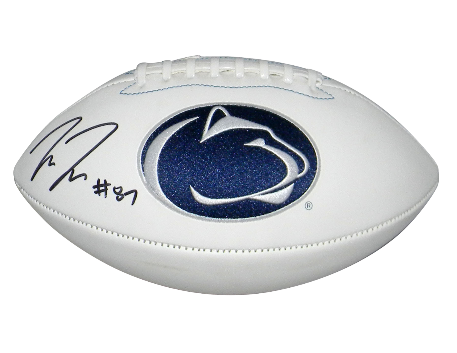 Pat Freiermuth Autographed Signed Penn State Nittany Lions LOGO FOOTBALL BECKETT 
