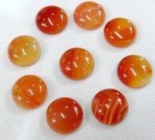 Wholesale 30pcs Natural Red Agate Stone Round CAB CABOCHON Stone DIY 16x16mm
