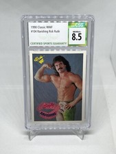 1990 Classic WWF #104 Ravishing Rick Rude CSG 8.5 NM/MT+