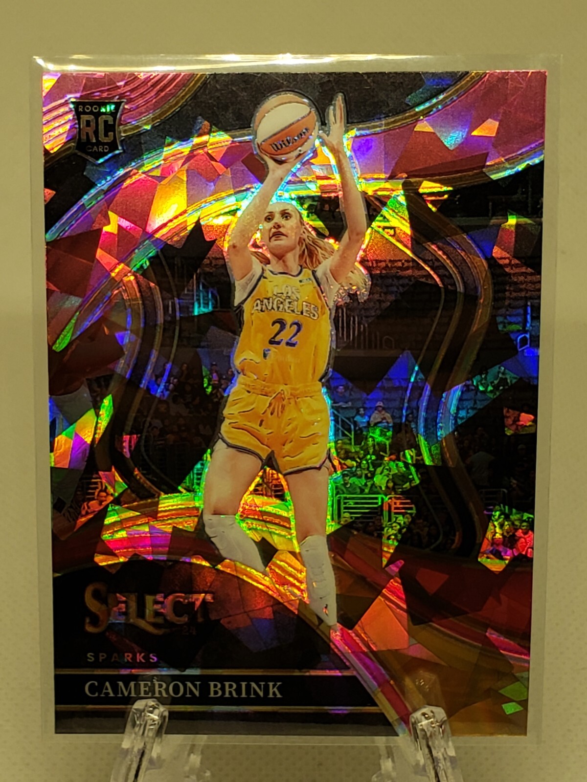 2024 WNBA Select Courtside Pink Ice Prizm Cameron Brink Rookie #228 Sparks RC