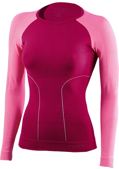 Falke 33001 Long sleeve Ladies Pink Ski Winter Thermals base layer top shirt