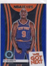 2019-20 NBA Hoops Premium Stock RJ Barrett We got Next Blue Prizm #1 Knicks PWE