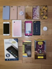 EUC Working Apple iPhone 7 -32 GB - ROSE GOLD Boost Mobile A1660 w accessories