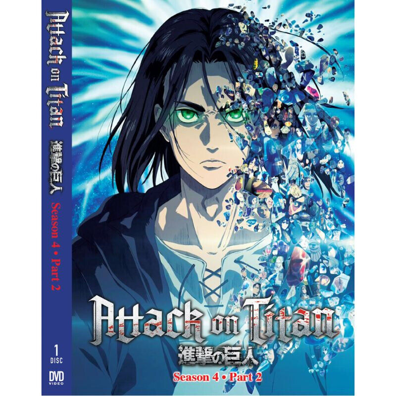 ATTACK ON TITAN The Final Season 4 Part 2 (Vol.1-12) English Dubbed Anime  DVD