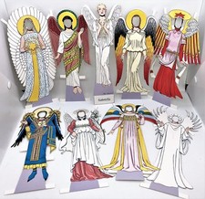 MEDIEVAL ANGEL 9" PAPER DOLL -Tom Tierney 7 Outfits MINT/Factory Sealed SHACKMAN