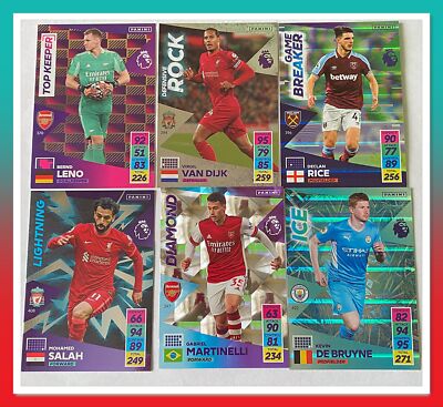 21/22 Panini AdrenalynXL Premier League Trading Cards - Top Keeper & Defensive Rock